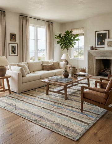 8' 3 x 10' 4 Hand Knotted Beni Marok Rug