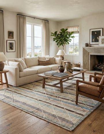 8' 3 x 10' 4 Hand Knotted Beni Marok Rug