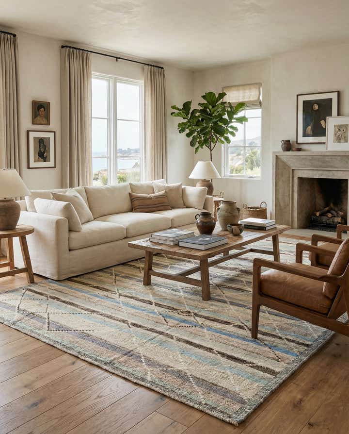 8' 3 x 10' 4 Hand Knotted Beni Marok Rug