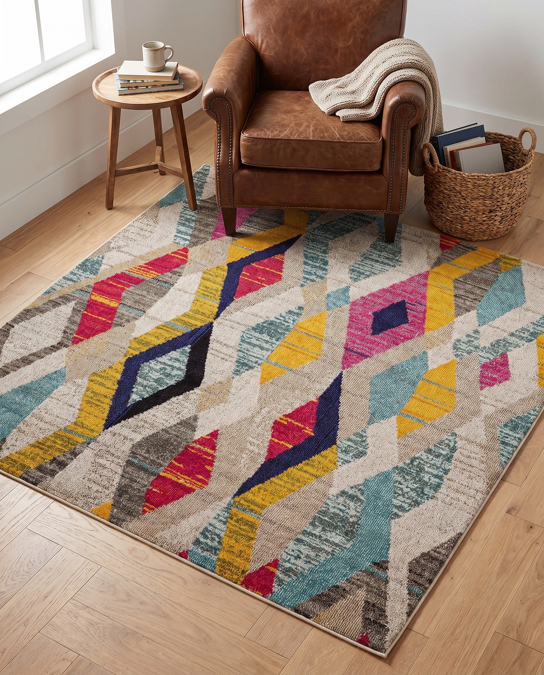 Washable Mesa Square Rug