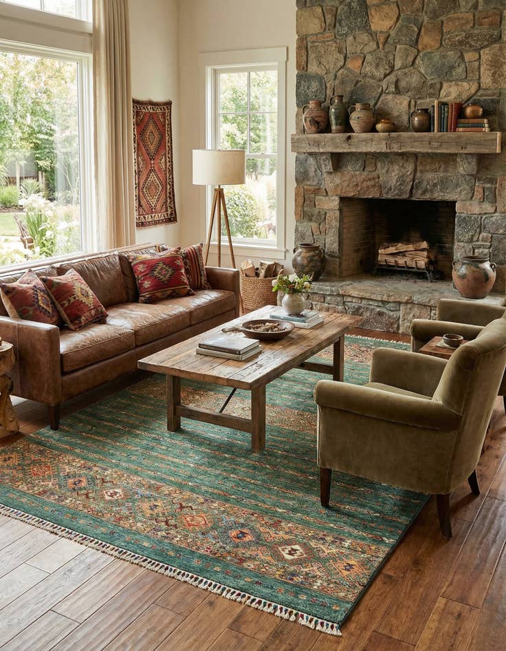 Detail image of 5' 9 x 7' 10 Ariana Ziegler Wool Rug