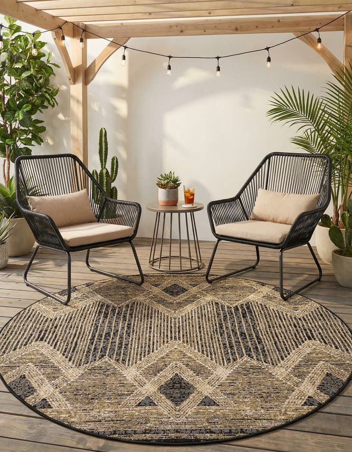 5' x 5' Easy-Clean Modern Indoor / Outdoor...