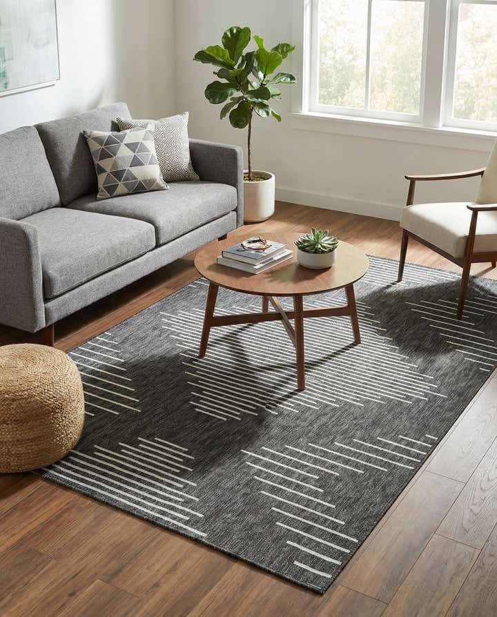 5' 3 x 8' Easy-Clean Modern Indoor / Outdoor Rug