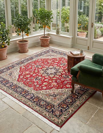 6' 8 x 7' 2 Tabriz Square Rug