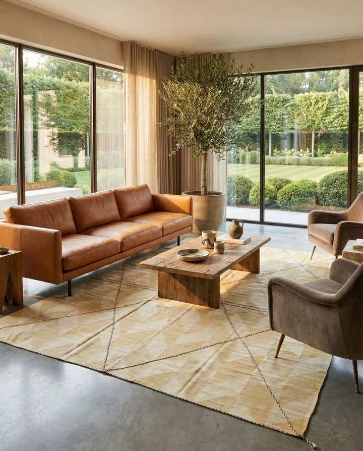 10' 2 x 12' 9 Hand Woven Kilim Modern Wool Rug