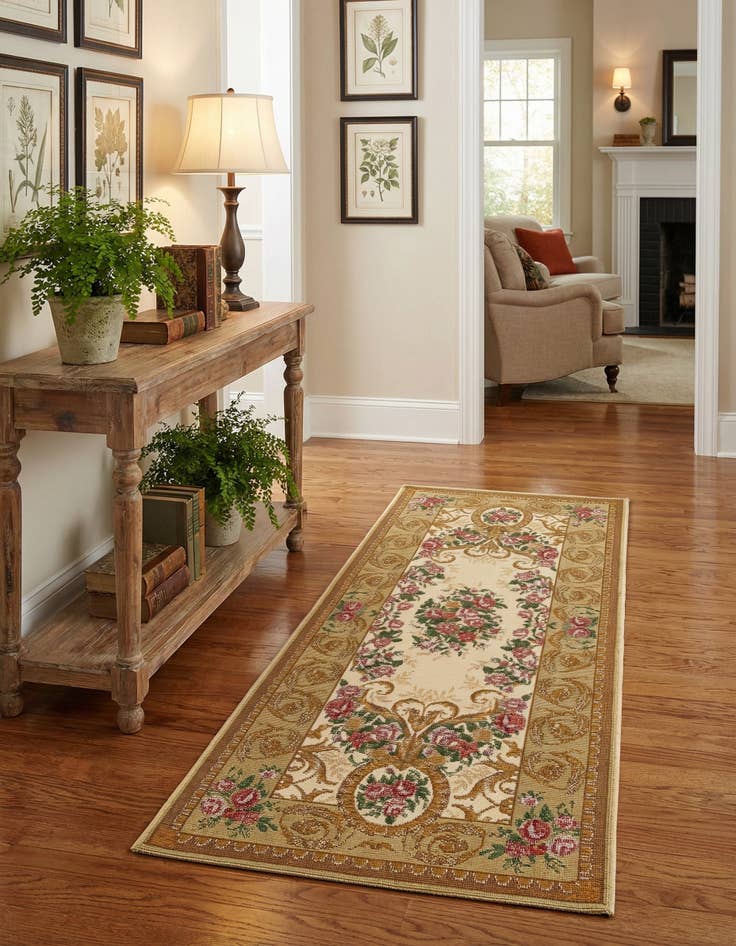 Detail image of 2' x 5' Easy-Clean Traditional Indoor / Outdoor Runner Rug