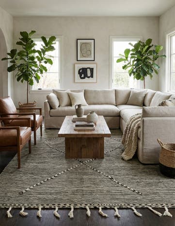 7' 6 x 10' 1 Hand Knotted Moroccan Wool Rug