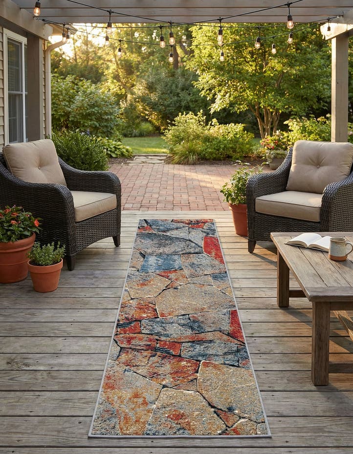 2' x 8' Easy-Clean Modern Indoor / Outdoor...