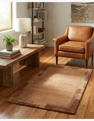 2' 4 x 4' 7 Hand Knotted Nepal Wool Rug