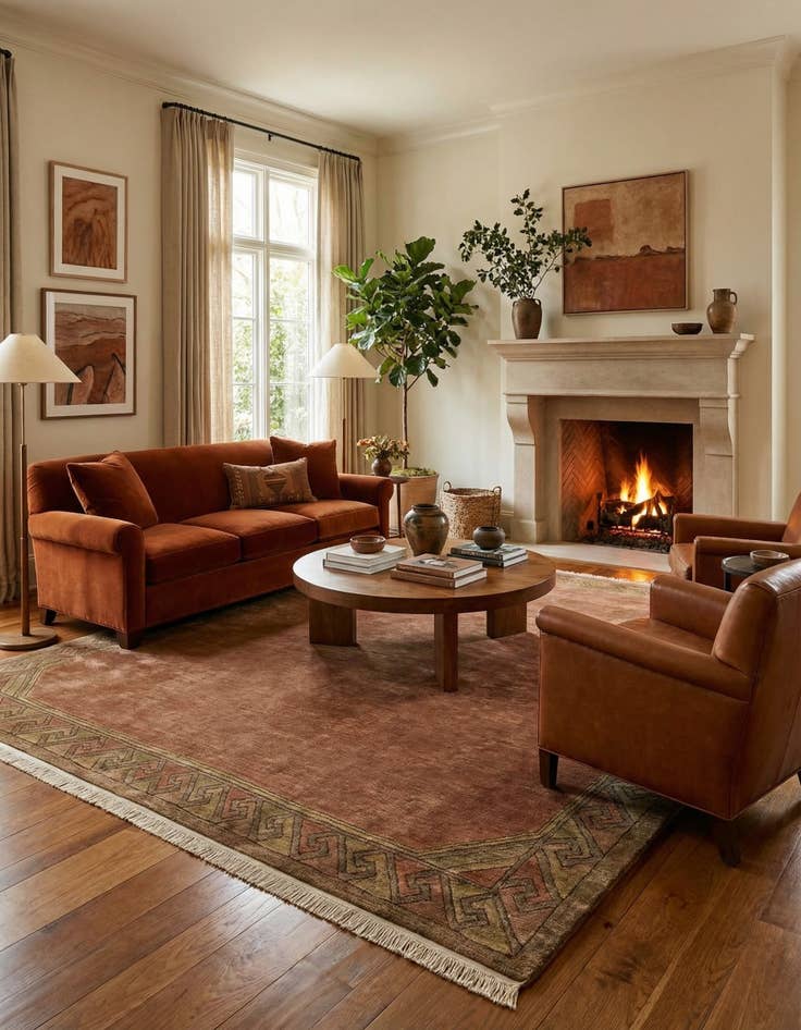 Detail image of  8' 1 x 8' 3  Hand Knotted Nepal Wool Square Rug