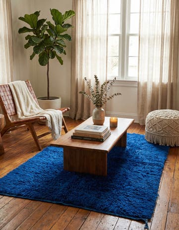 3' x 5' 9 Hand Knotted Moroccan Wool Rug