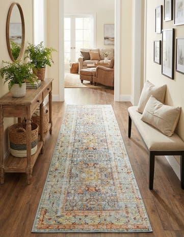 Light Blue Alexis Runner Rug