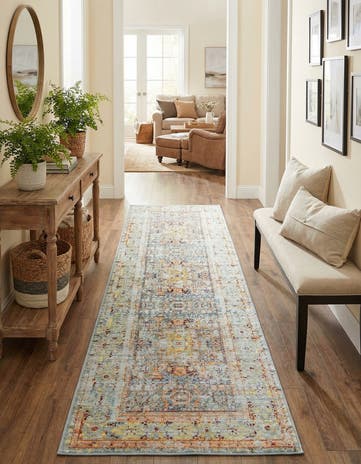 Light Blue Alexis Runner Rug