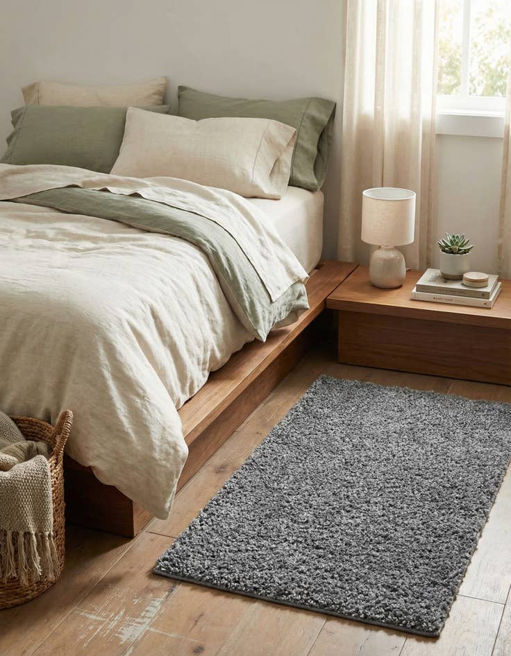 Detail image of  2' x 3' Soft Solid Shag Rug