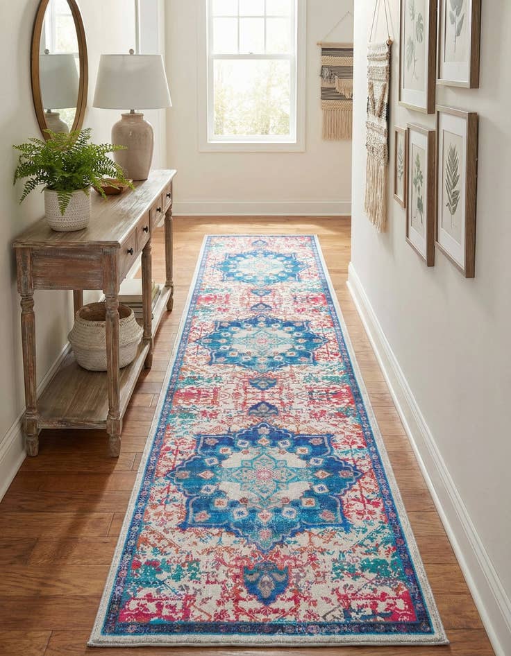 Detail image of 2' 7 x 12'  Washable Renaissance Runner Rug