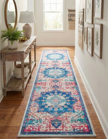 2' 7 x 12' Washable Francesca Runner Rug