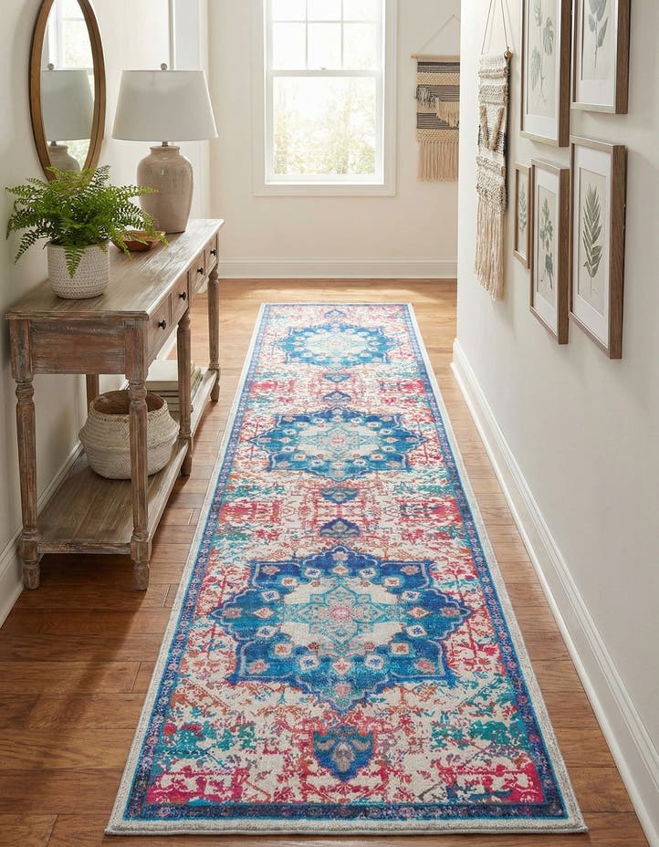 2' 7 x 12' Washable Francesca Runner Rug