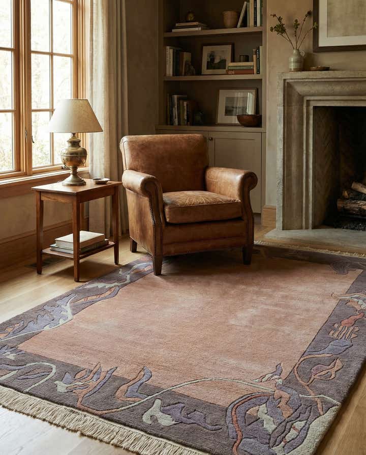 4' x 5' 10 Hand Knotted Tibet Wool Rug