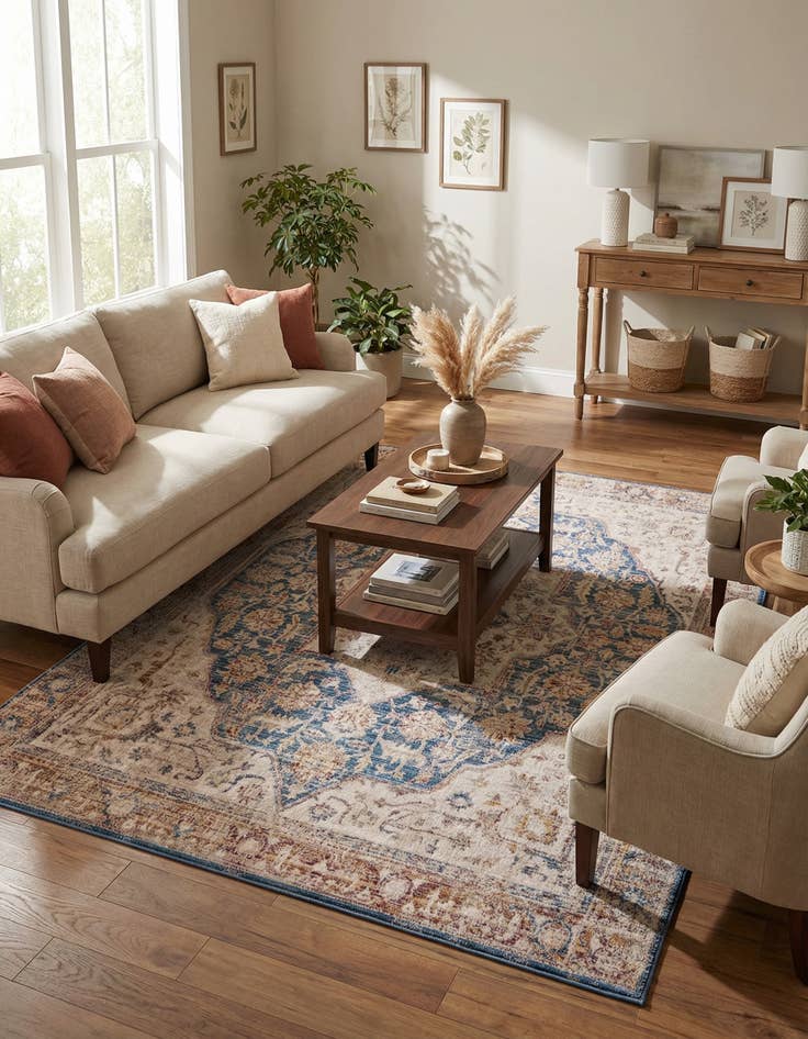 Detail image of  6' x 8' 9 Deepa Rug