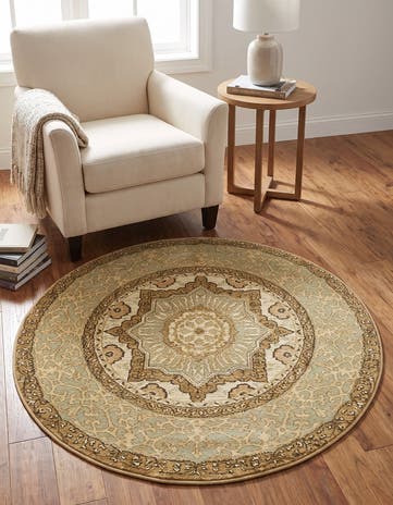 Cream Amina Round Rug