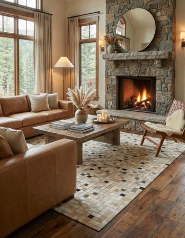 5' 2 x 7' 11 Cowhide - Patchwork Rug