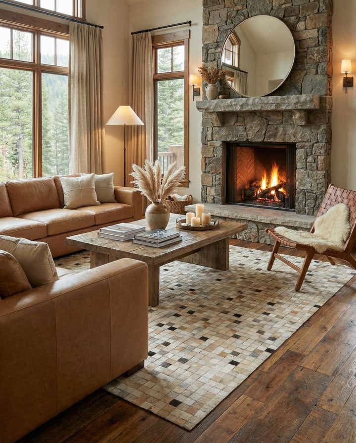 5' 2 x 7' 11 Cowhide - Patchwork Rug