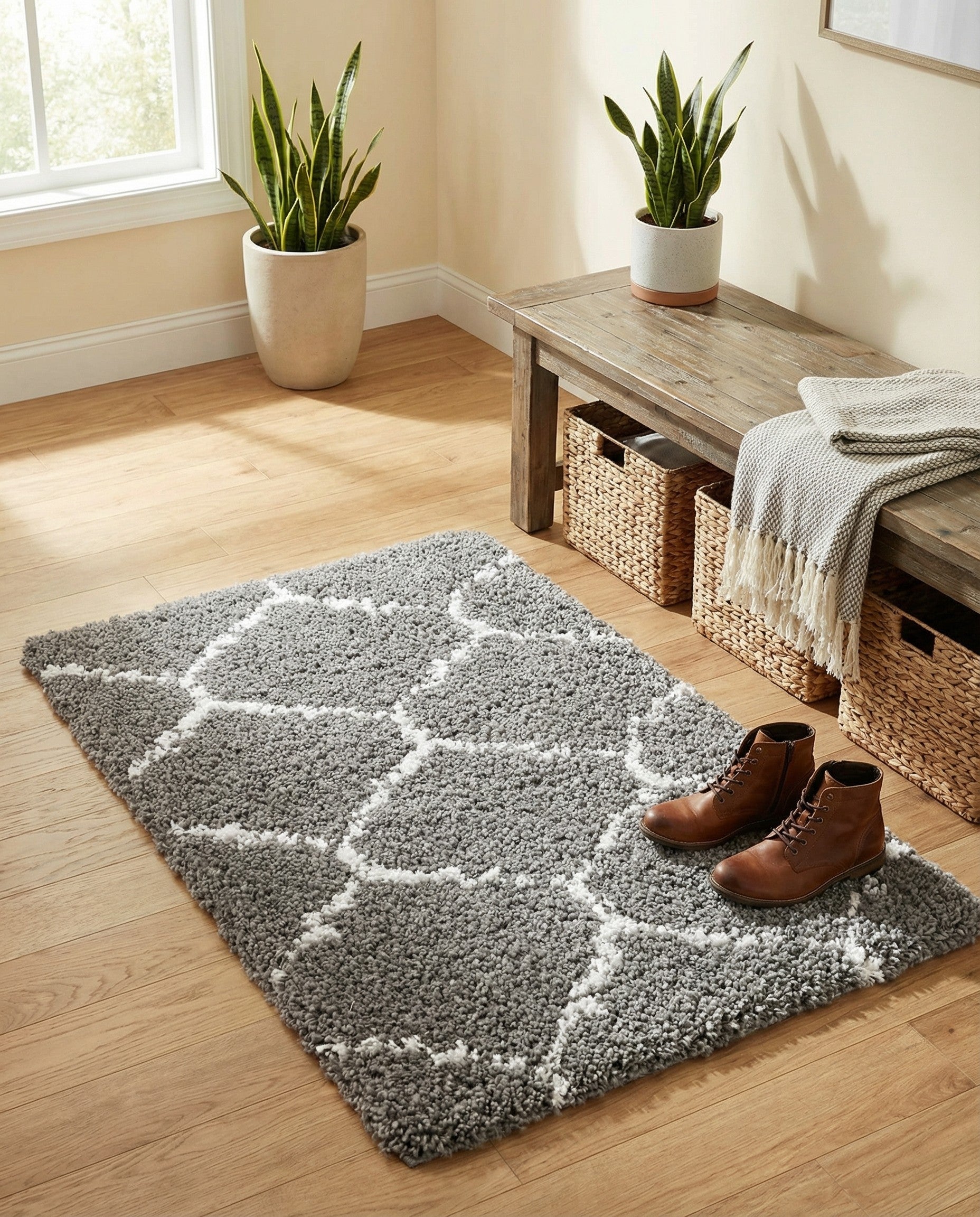  2' x 3' Moroccan Shag Rug