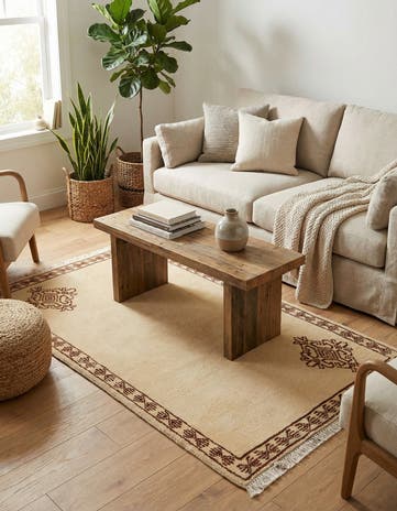 2' 8 x 5' 1 Hand Knotted Moroccan Wool Rug