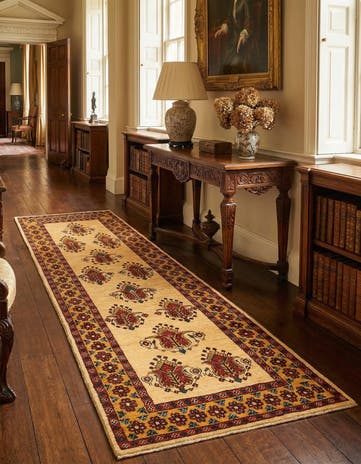 2' 7 x 9' 6 Luribaft Wool Runner Rug