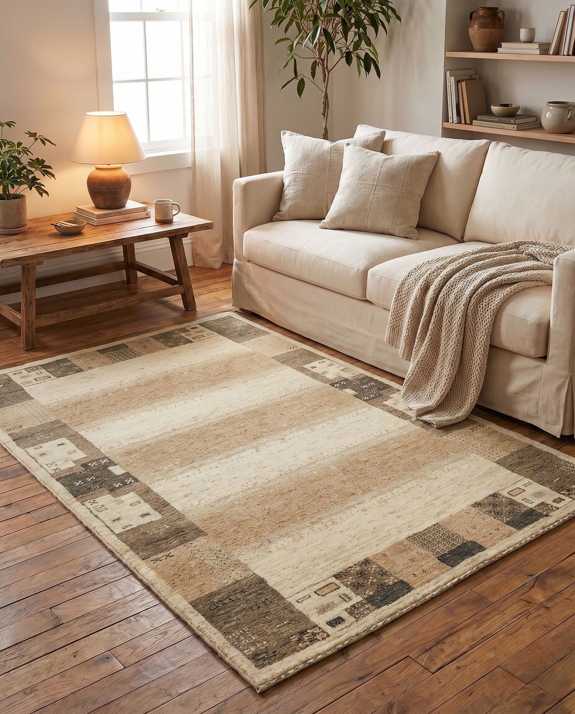 3' 10 x 6' Hand Knotted Kashkuli Gabbeh Wool Rug