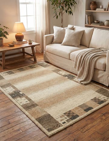 3' 10 x 6' Hand Knotted Kashkuli Gabbeh Wool Rug