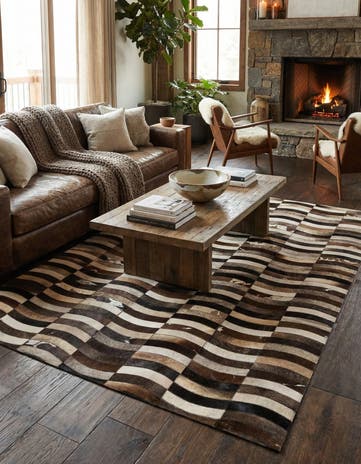 5' 1 x 7' 10 Cowhide - Patchwork Rug