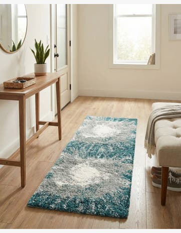 2' x 6' Soft Touch Shag Runner Rug