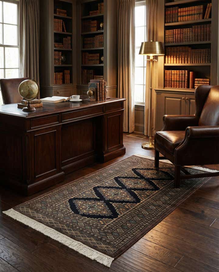 3' x 5' 3 Hand Knotted Bokhara Wool Rug