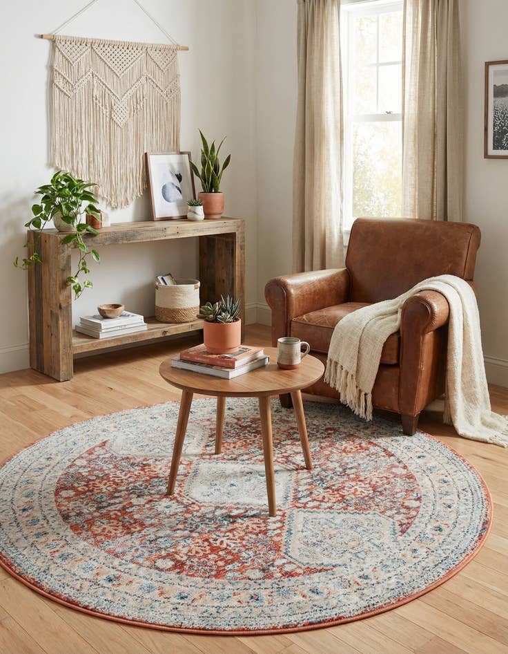 Detail image of 4' x 4' Newport Round Rug