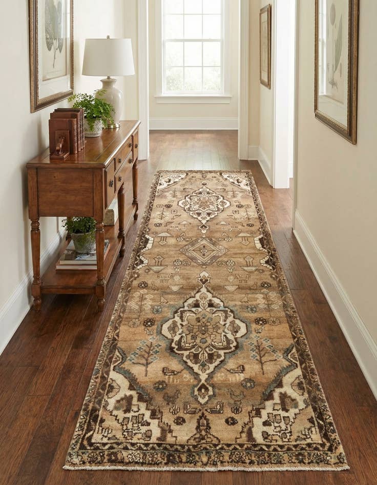 Detail image of 3' 3 x 9' 4 Hamedan Runner Rug