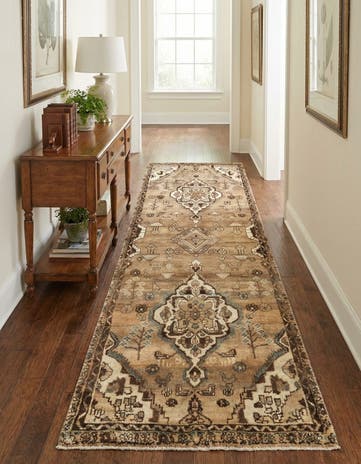 3' 3 x 9' 4 Hamedan Runner Rug