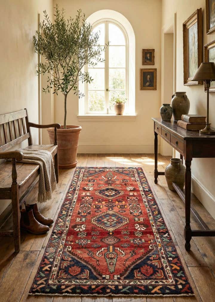 3' 2 x 6' 8 Hamedan Runner Rug