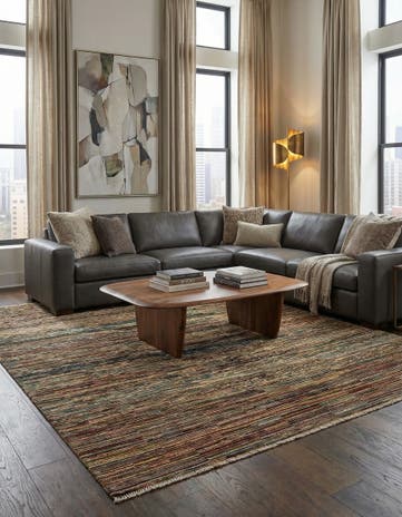 5' 5 x 7' 9 Hand Knotted Modern Ziegler Wool Rug