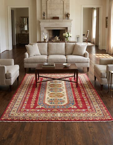 5' x 6' 11 Hand Knotted Kazak Rug