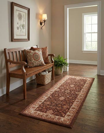 Coffee Brown Medina Runner Rug