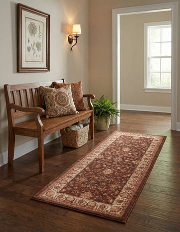 Coffee Brown Medina Runner Rug