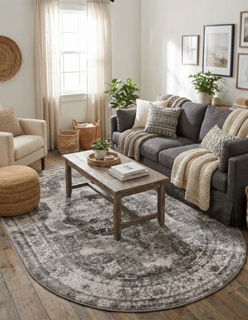 5' 3 x 8' Monte Carlo Oval Rug