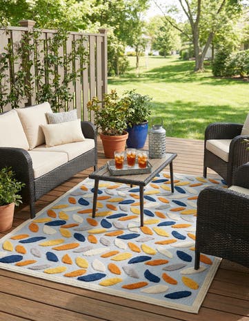 5' 3 x 8' Easy-Clean Aruba Indoor / Outdoor Rug