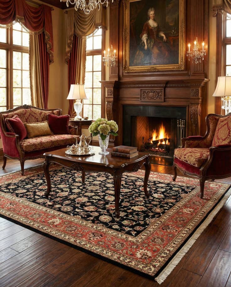 Detail image of 6' 8 x 8' 9 Tabriz Rug