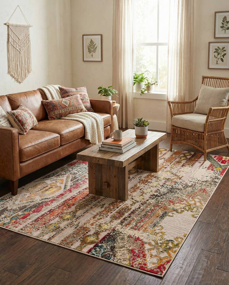Detail image of 5' 3 x 8' Easy-Clean Casablanca Indoor / Outdoor Rug