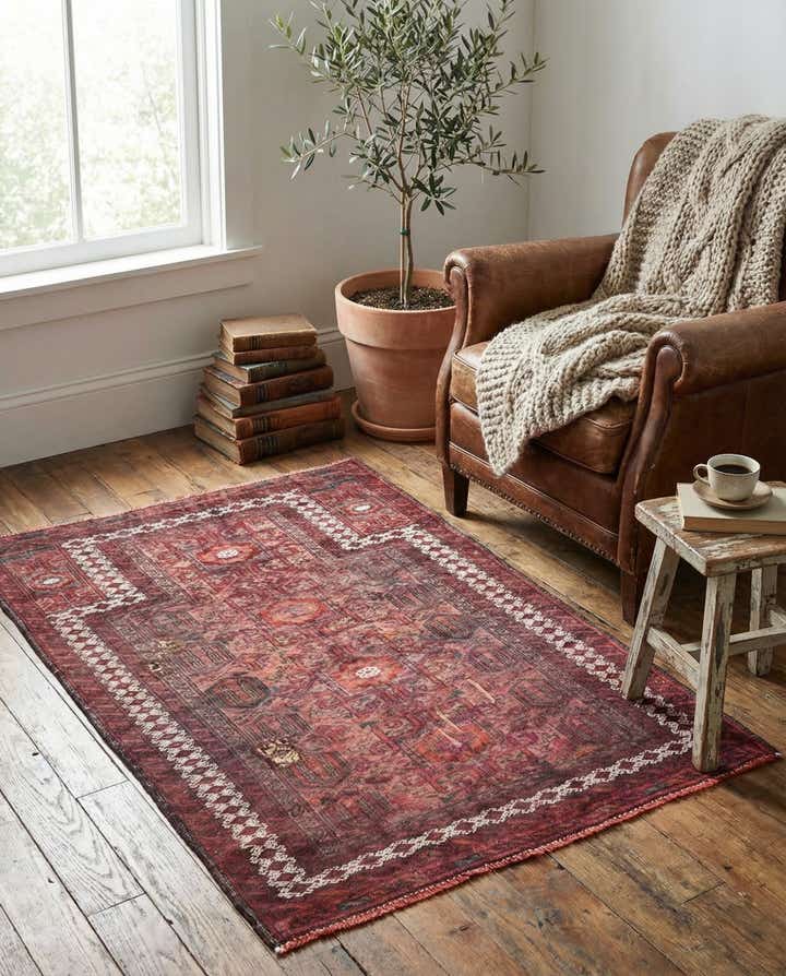 3' 1 x 4' 7 Hand Knotted Ultra Vintage Persian Wool Rug