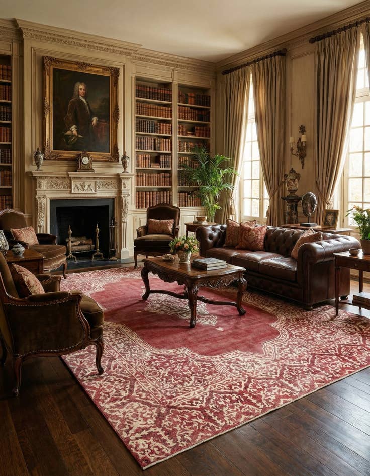 Detail image of 9' 3 x 11' 10 Vintage Royal Wool Rug