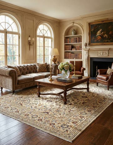 6' 6 x 9' 11 Kashan Rug