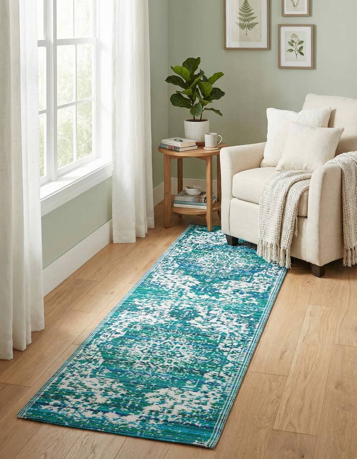Detail image of 2' x 6' Easy-Clean Vista Breeze Indoor / Outdoor Runner Rug